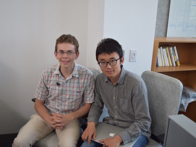 intern and mentor in lab